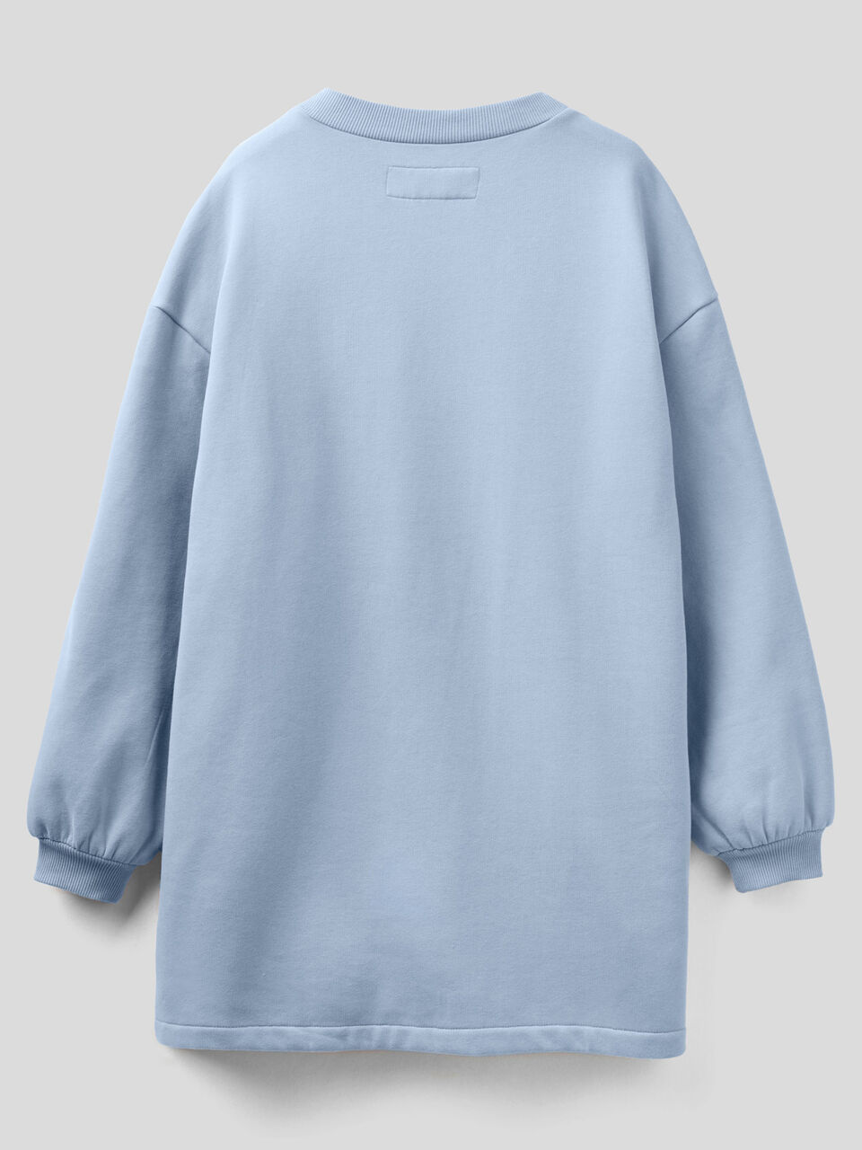 Oversized long sweatshirt in cotton blend image number 2