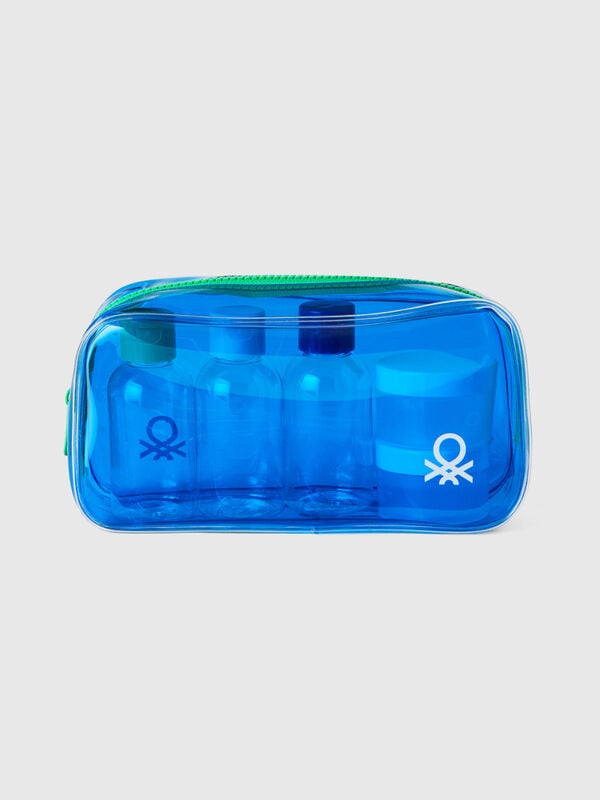 Blue beauty travel case