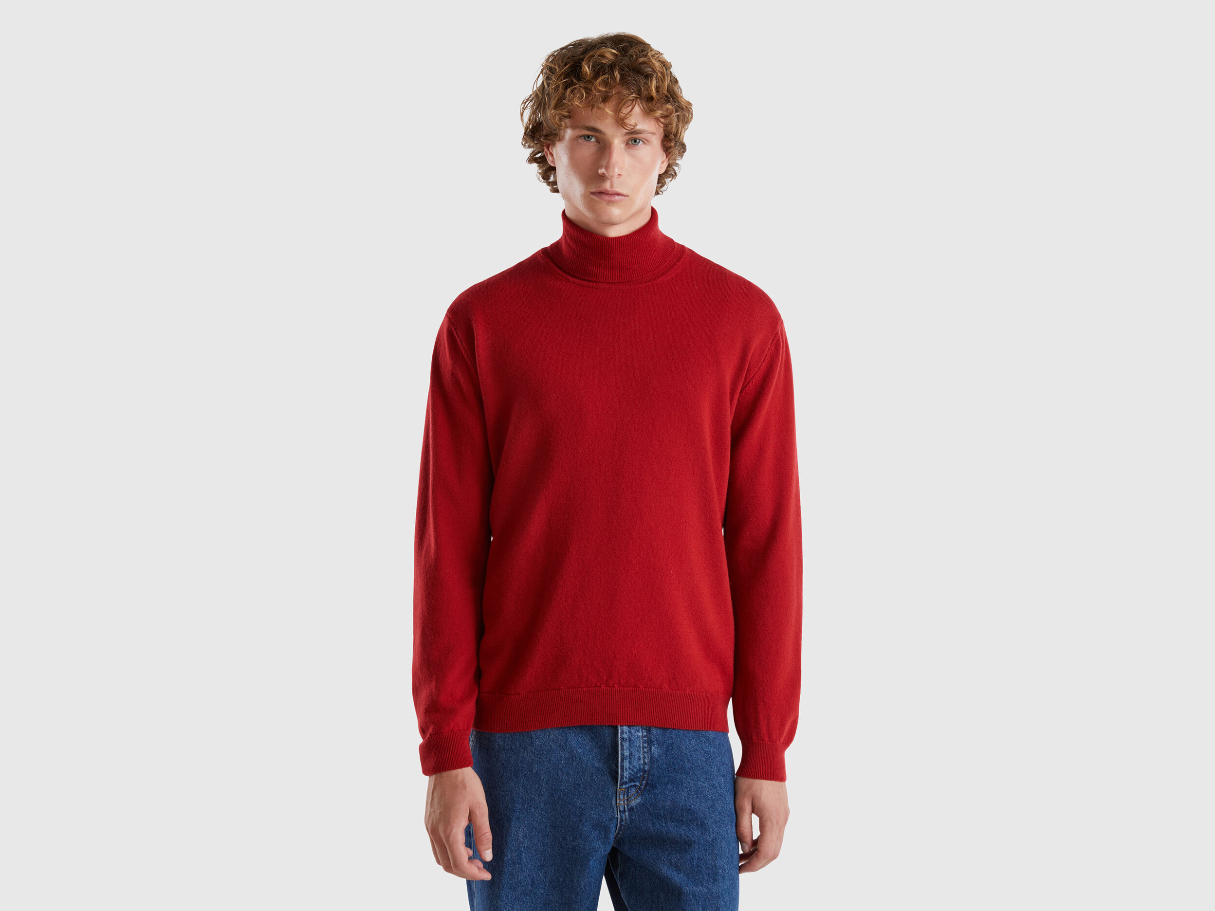 High neck sweatshirt mens top