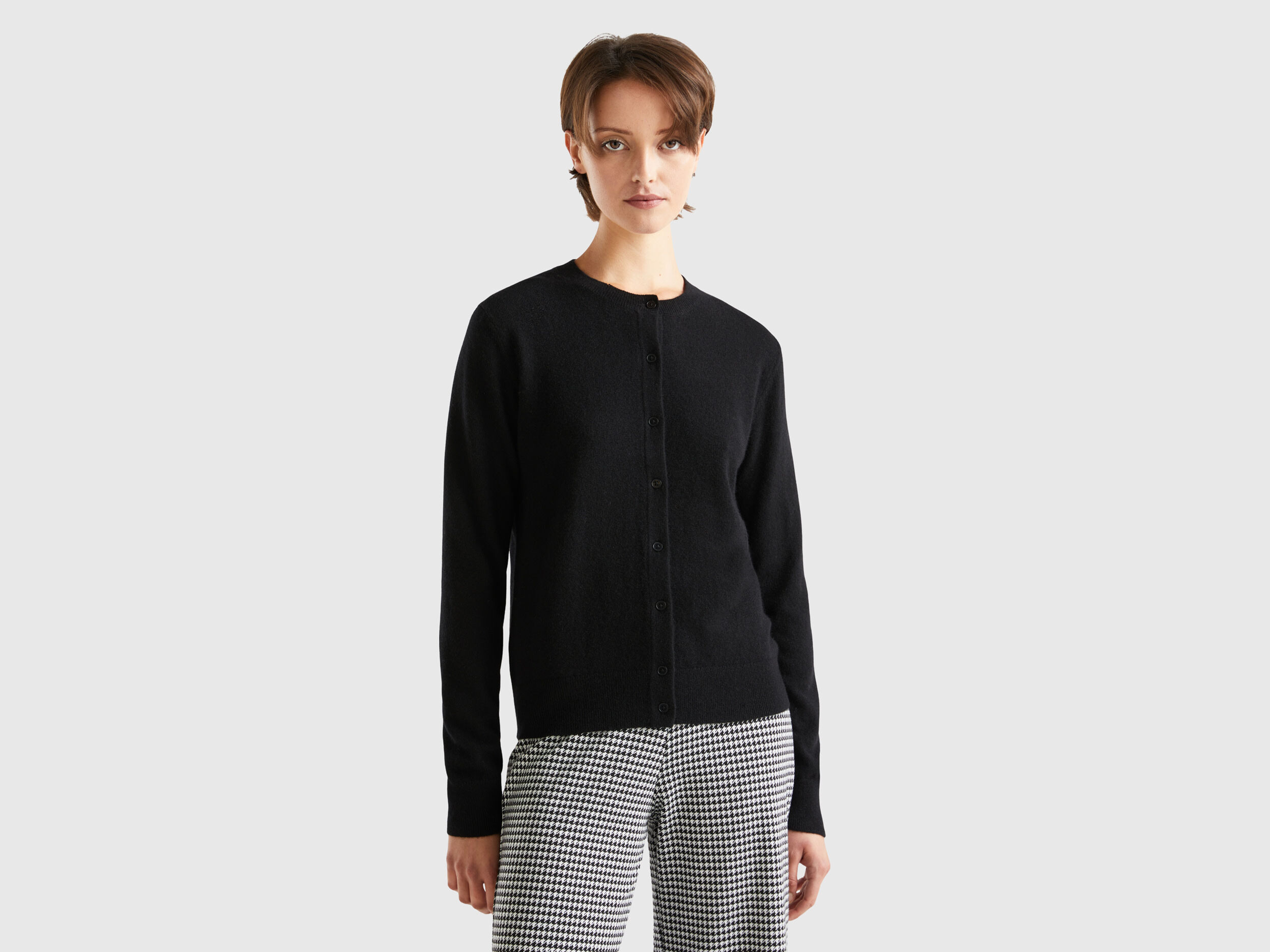 Black cashmere sale cardigan sale