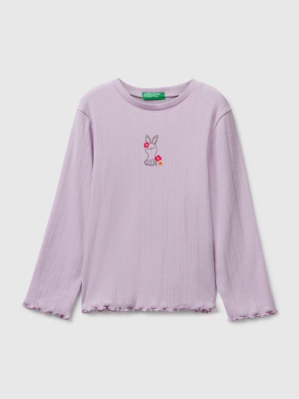 Camiseta con bordado Niña