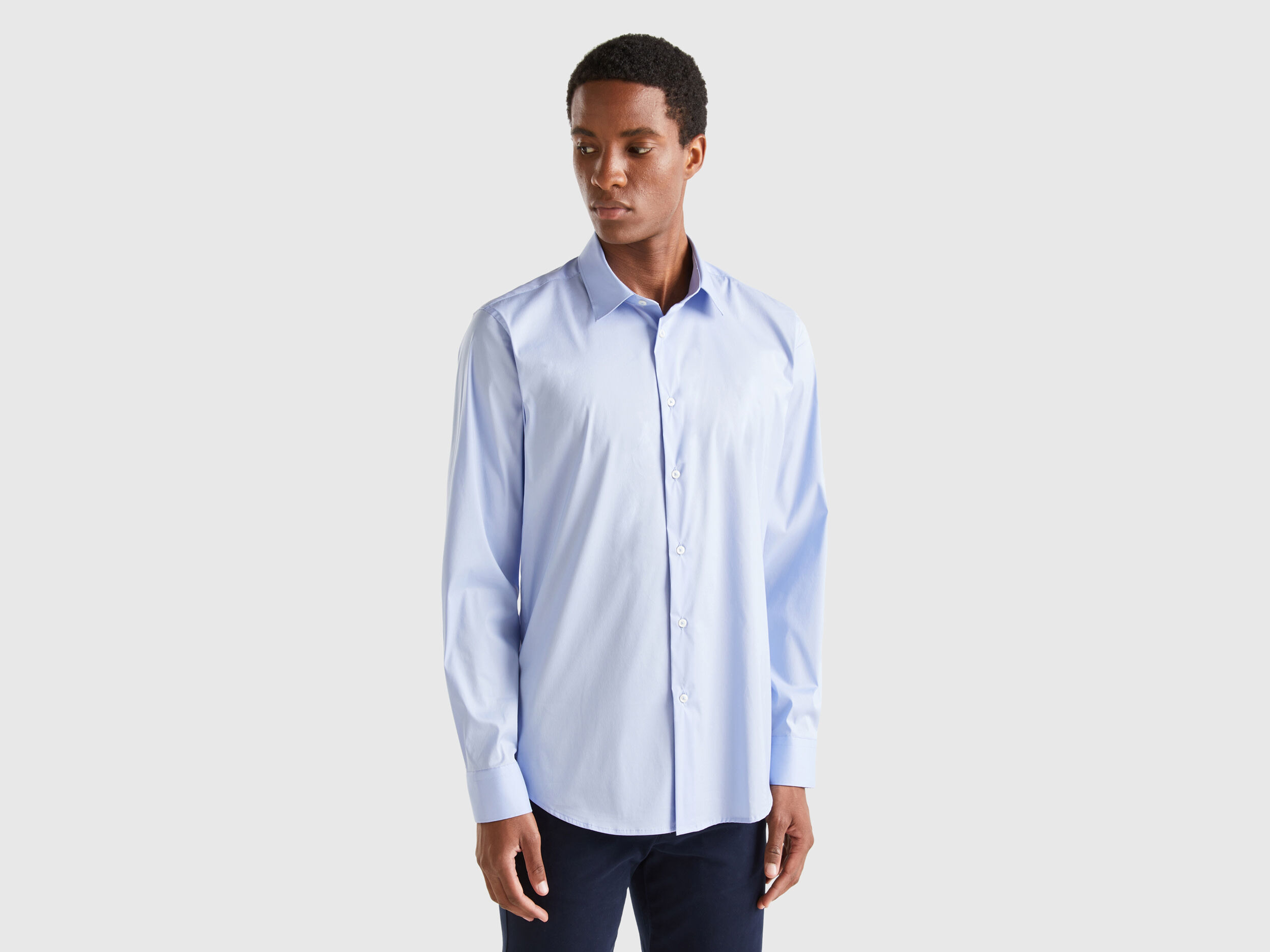 Camisa slim fit lisa Celeste Benetton