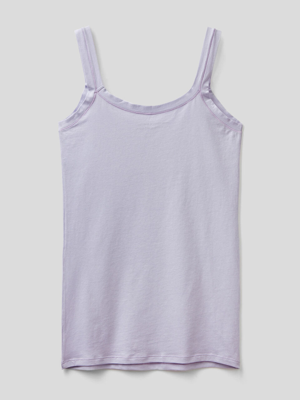 Tank top in super stretch organic cotton