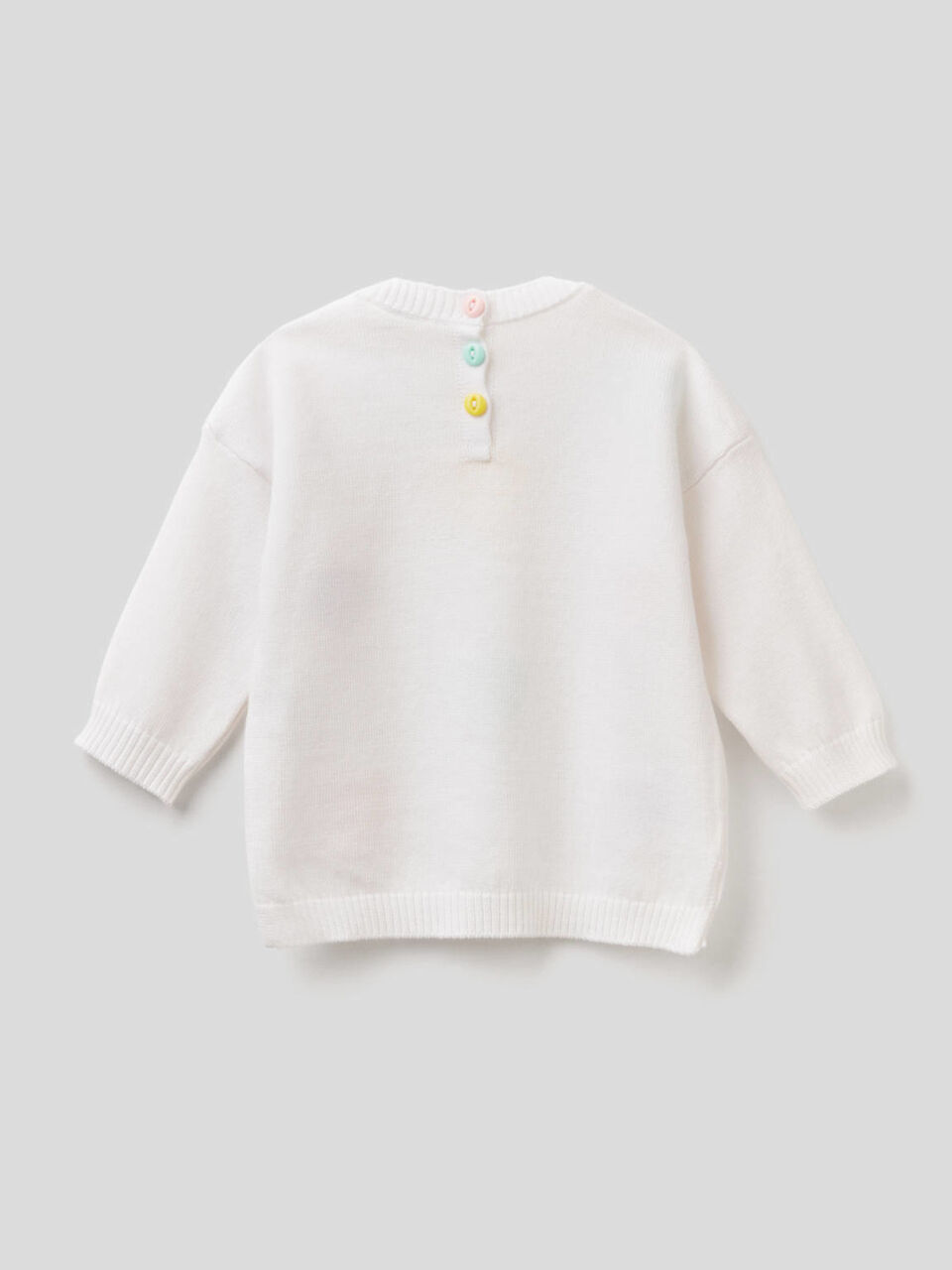 Sweater with knit inlay image number null