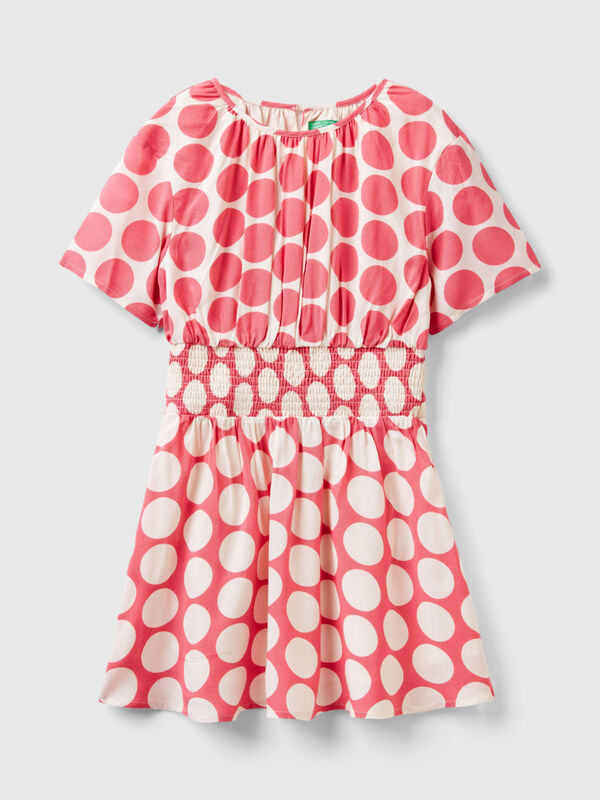 Flowy polka dot dress