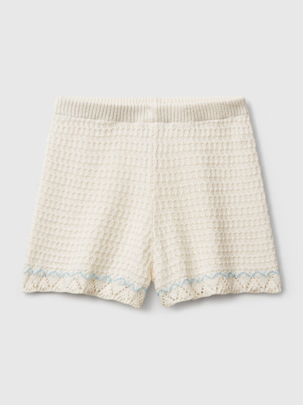 Crochet look shorts Junior Girl
