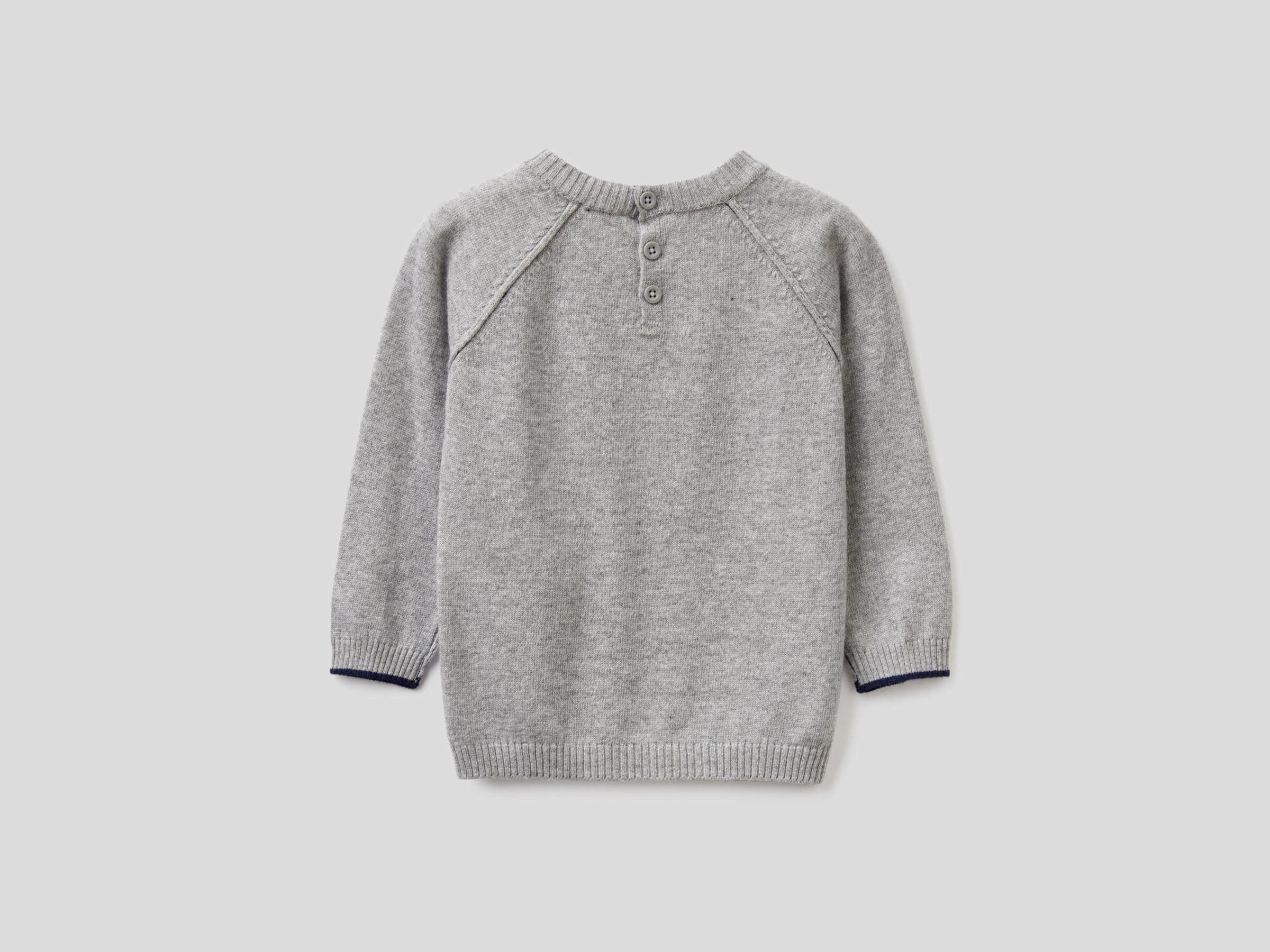Crew neck sweater with raglan sleeves image number null