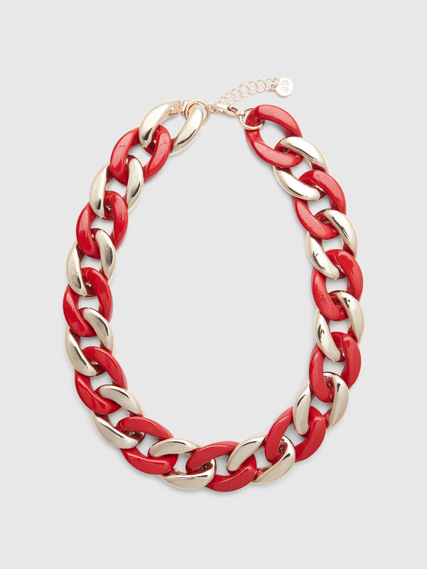 Collar de oro y ladrillo Mujer