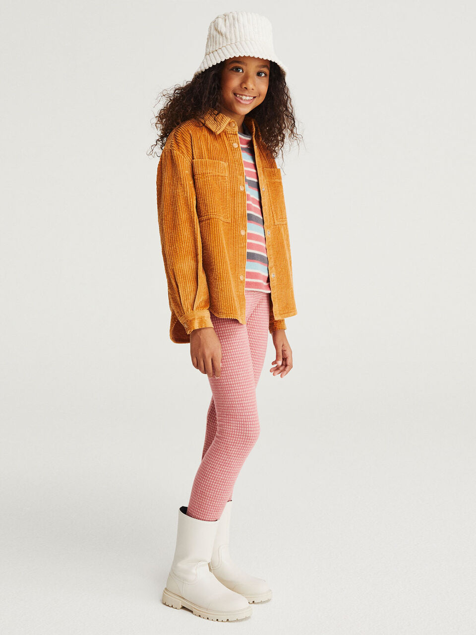 Warm jacquard leggings image number 1