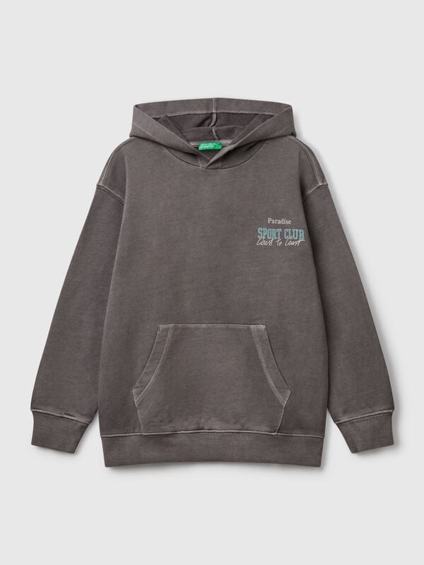 Sudadera oversize con estampado Niño