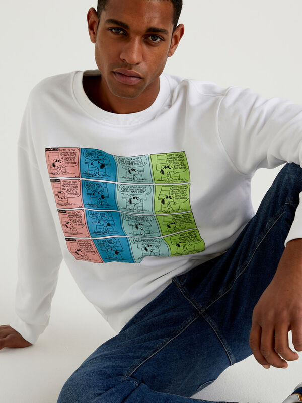 Peanuts sweatshirt in 100% organic cotton Men