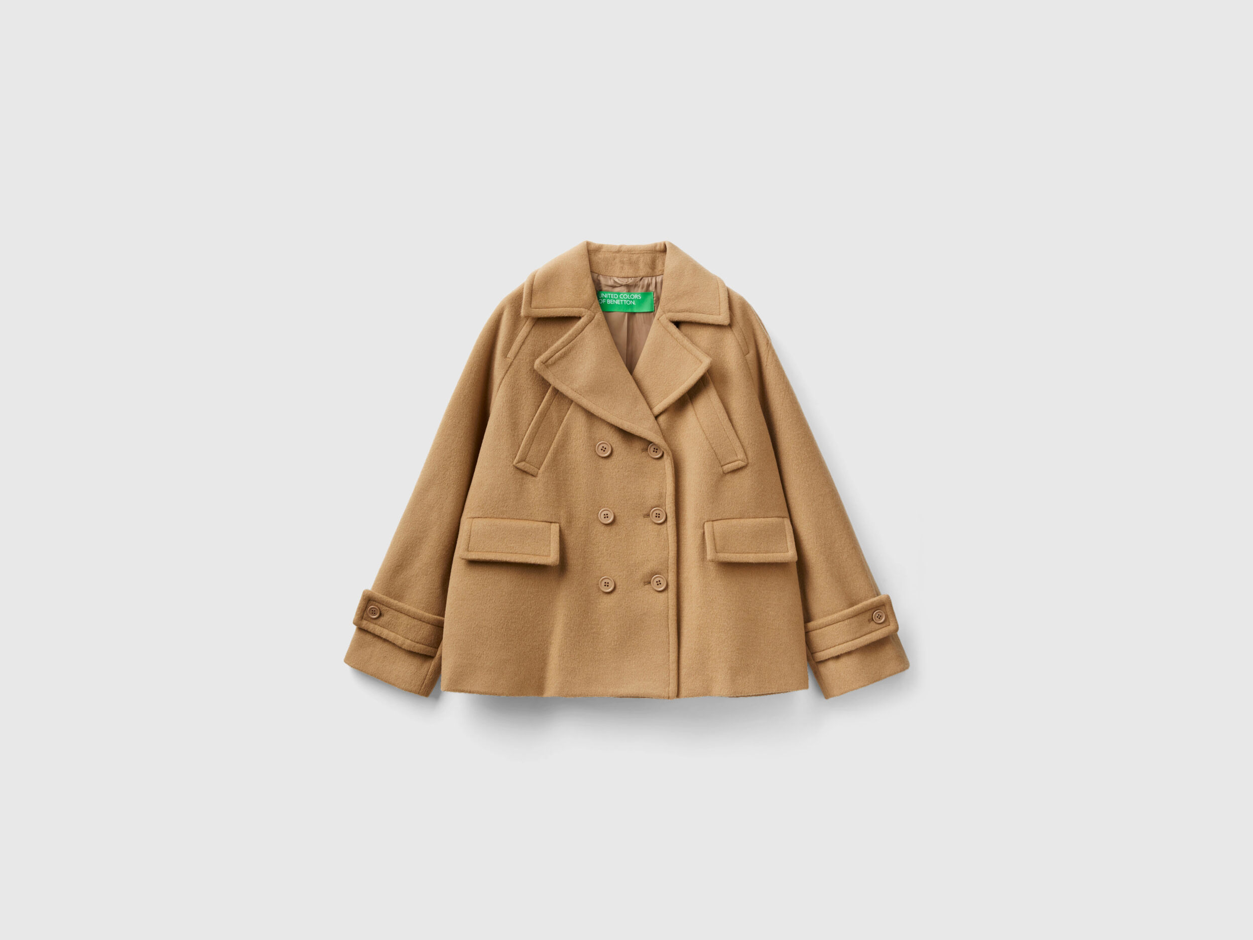 Camel discount coat benetton