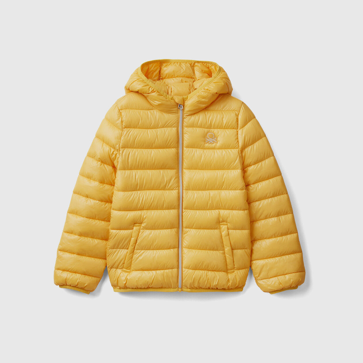 Girls mustard cheap puffer jacket