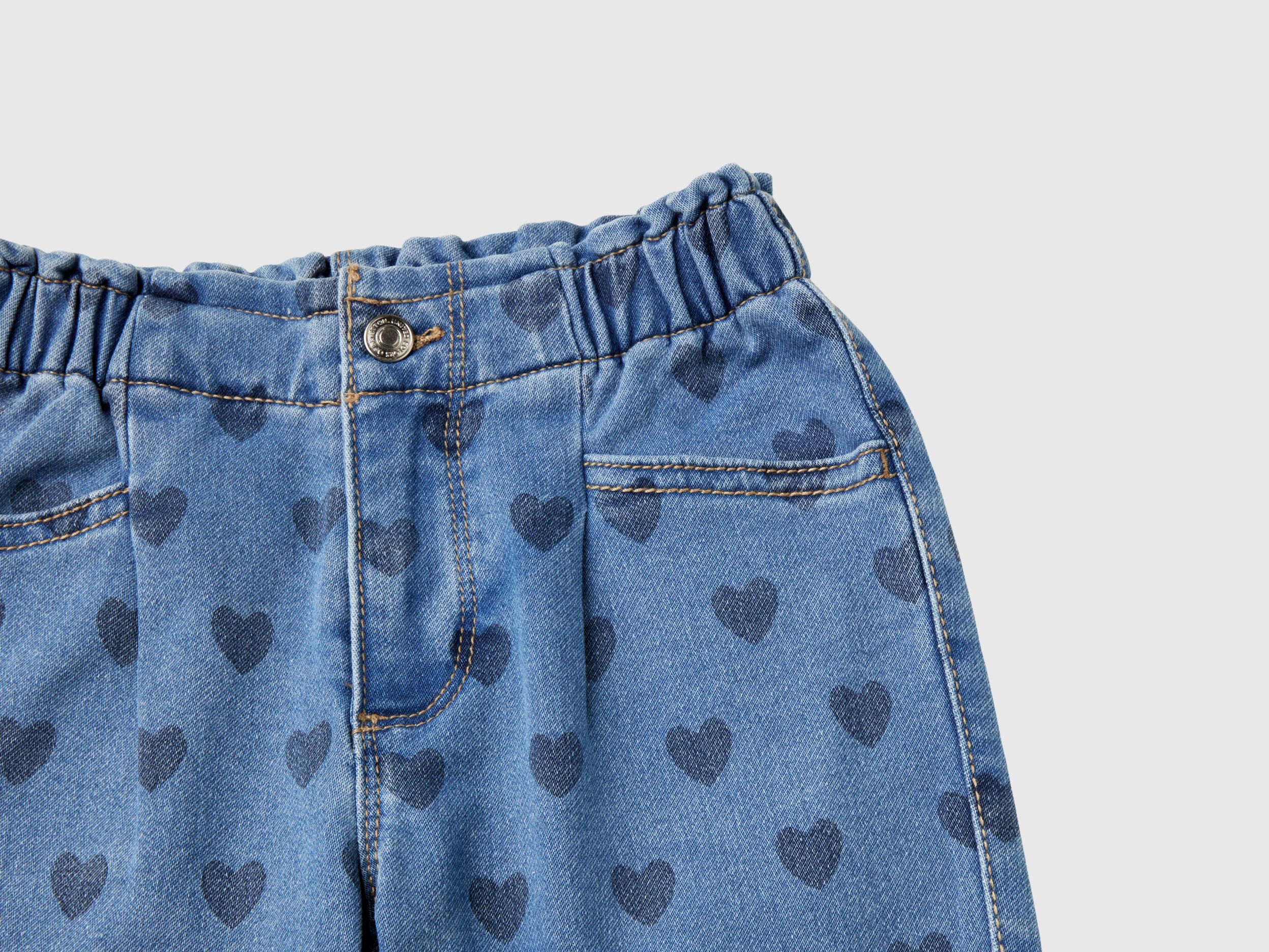 jeans with hearts - Blue | Benetton