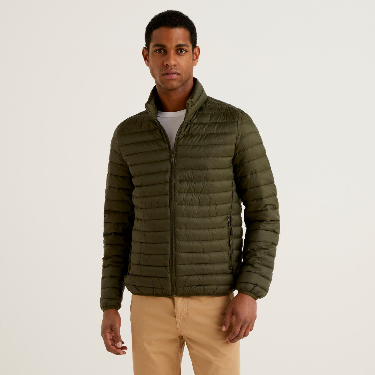 Slim fit puffer jacket mens new arrivals