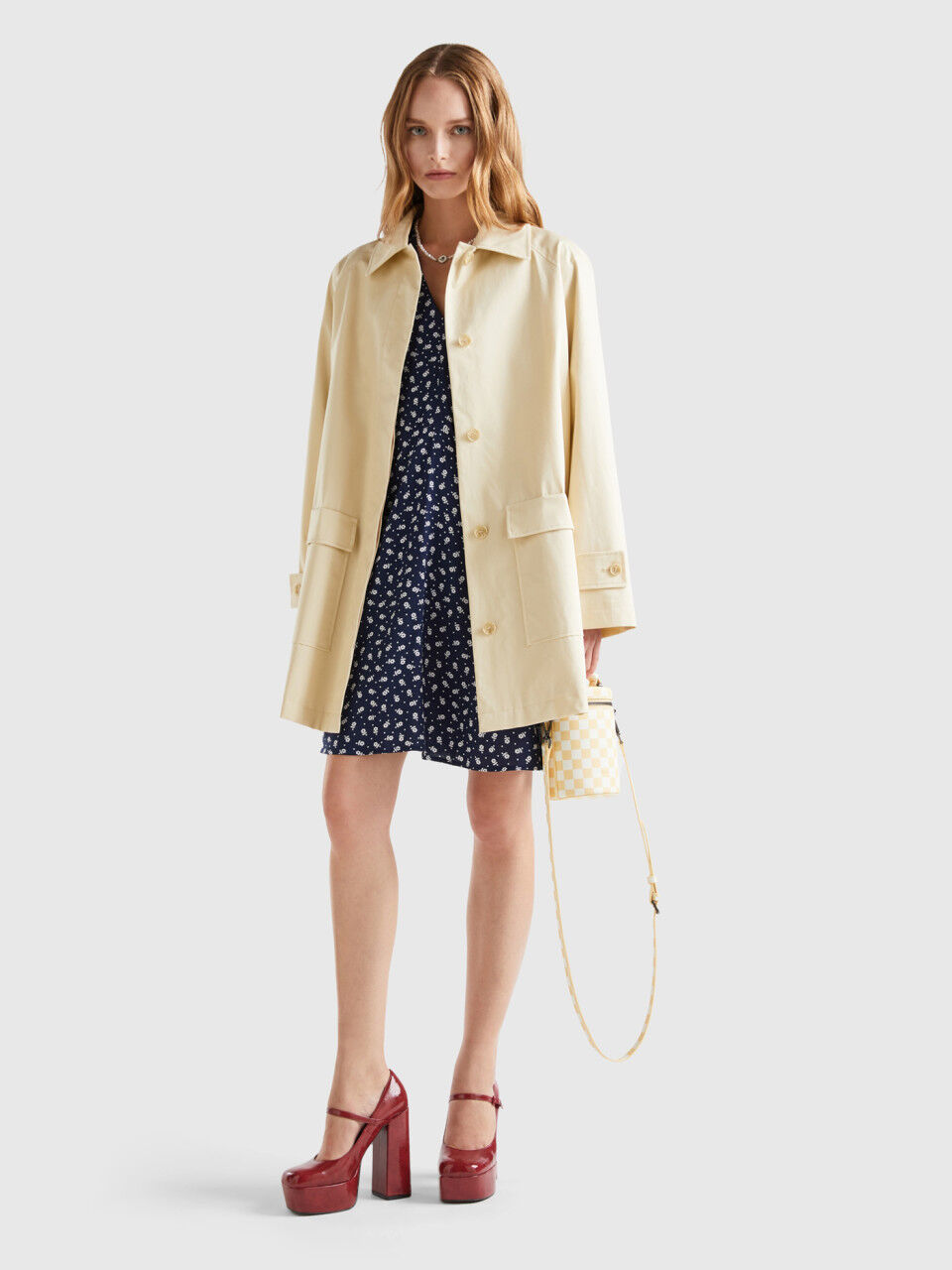 Trench coat benetton on sale