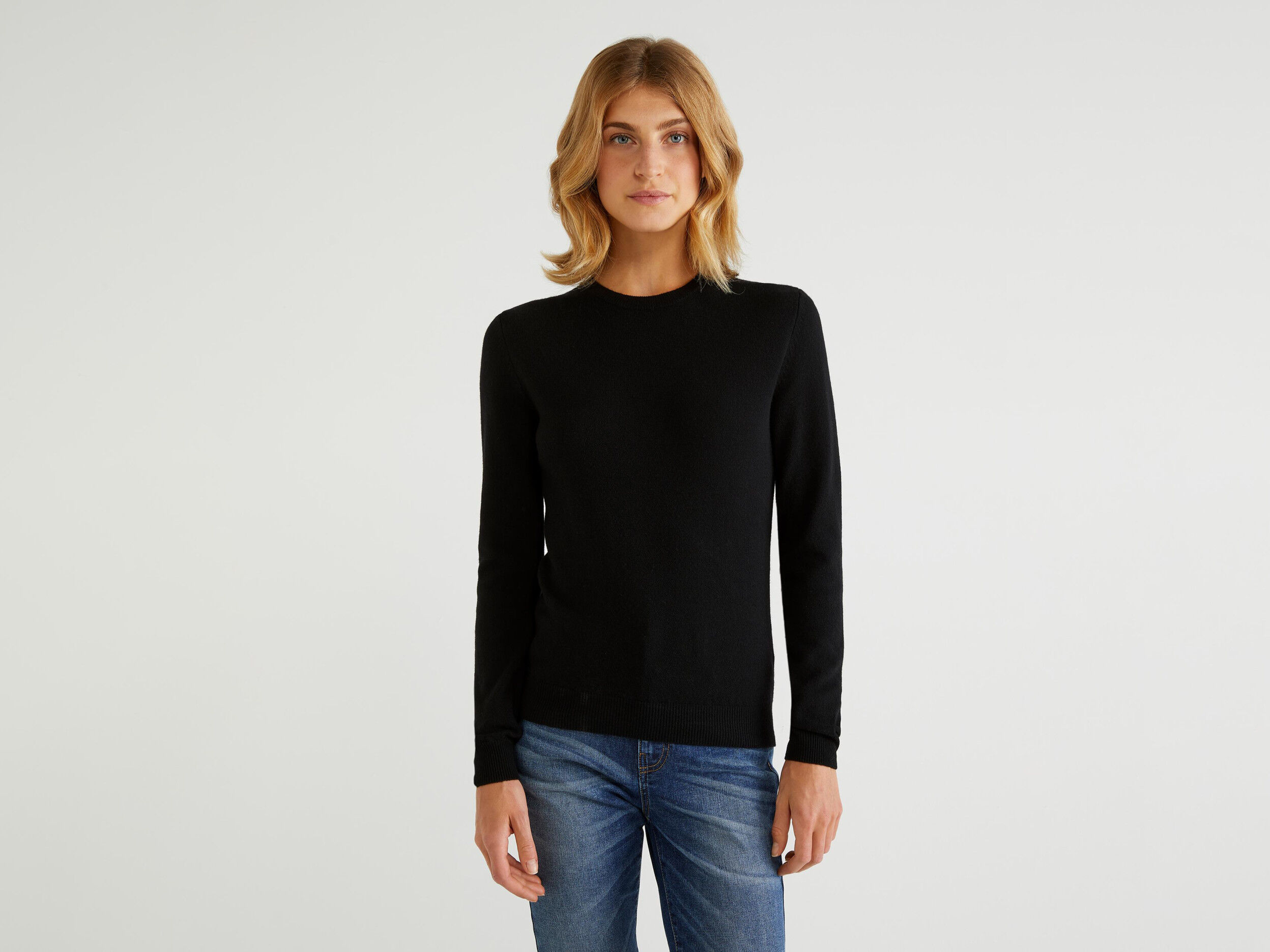 benetton crew neck jumper