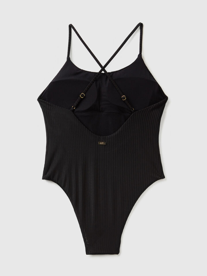 One-piece swimsuit in recycled nylon image number 2