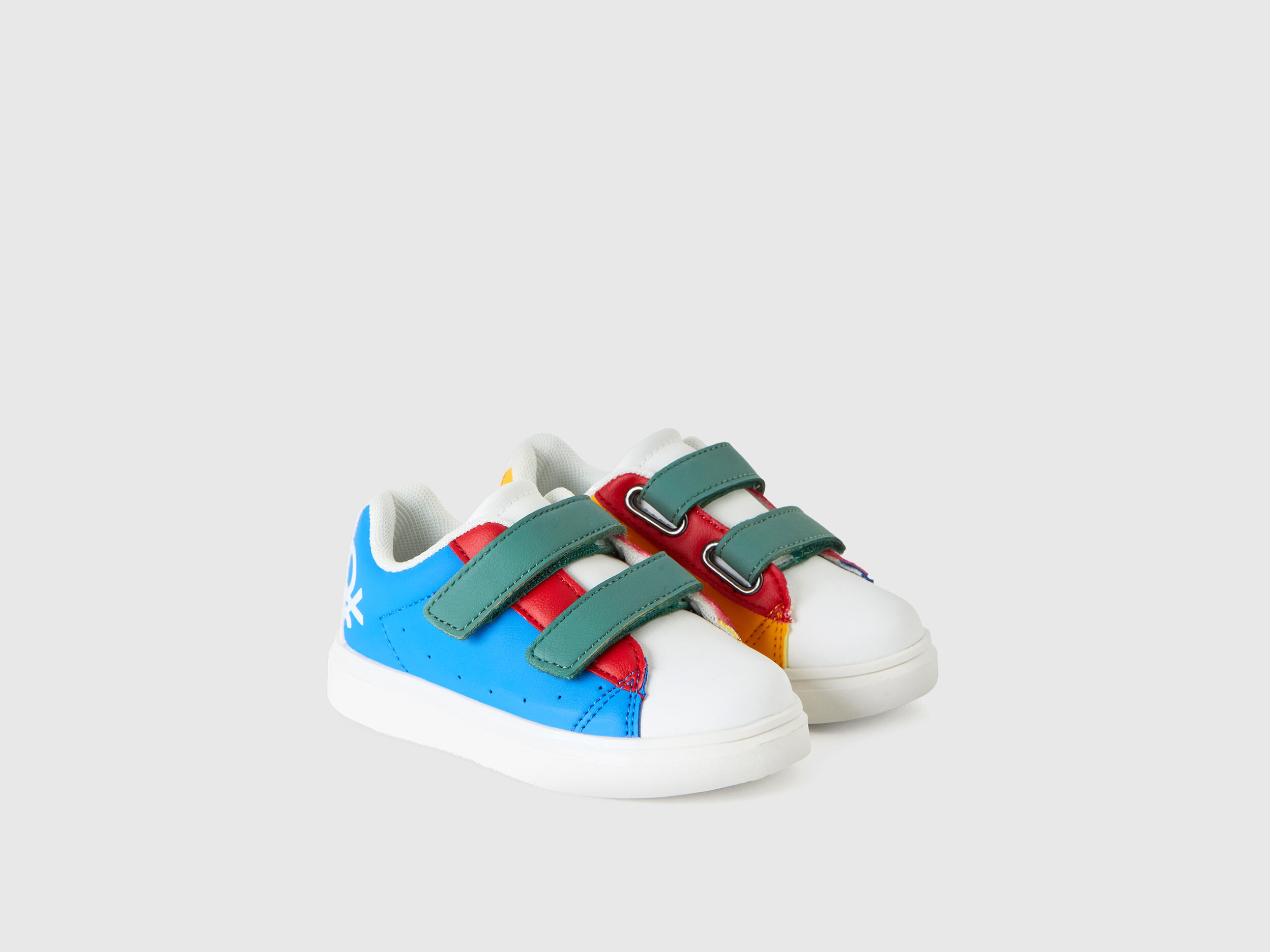 Low top lace up sneakers with straps Multi color Benetton