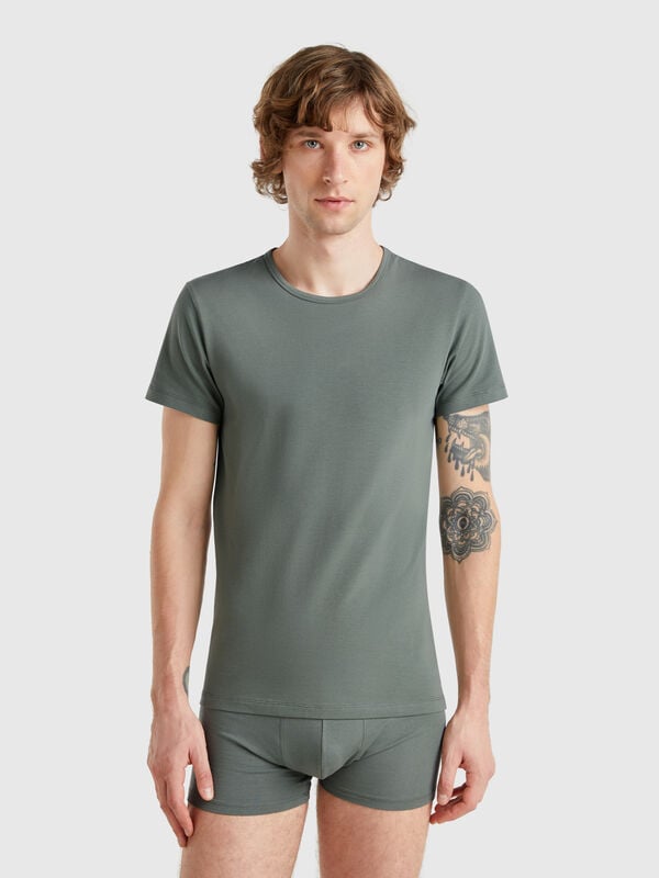 T-shirt in stretch cotton Men