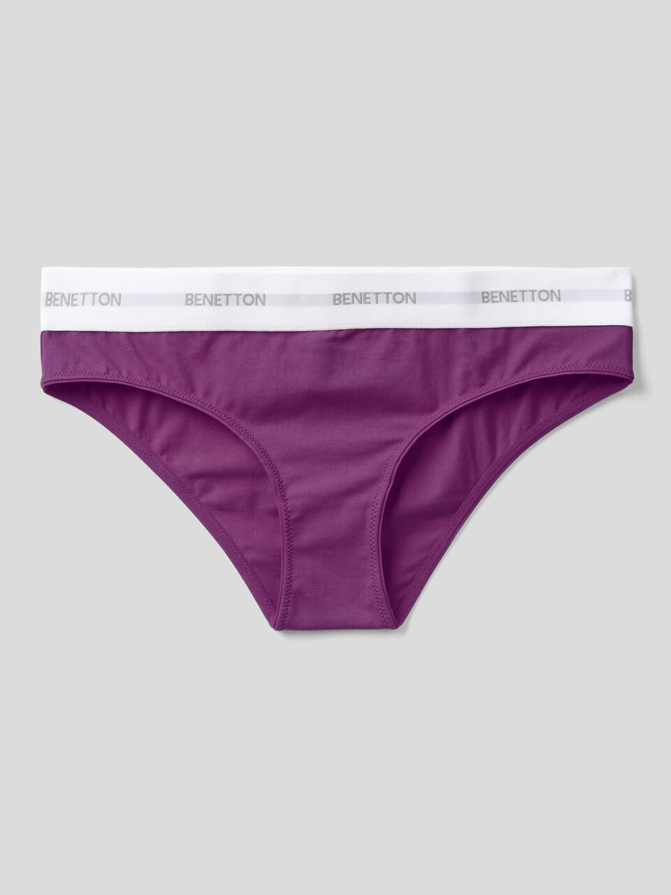 Entyinea Womens Cotton Underwear Breathable Cooling Stripes Brief Underwear  Purple One Size 