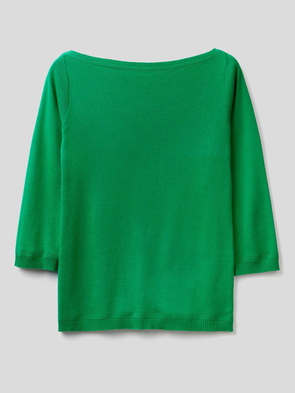 Jersey de 100 % algodón con escote barco image number null