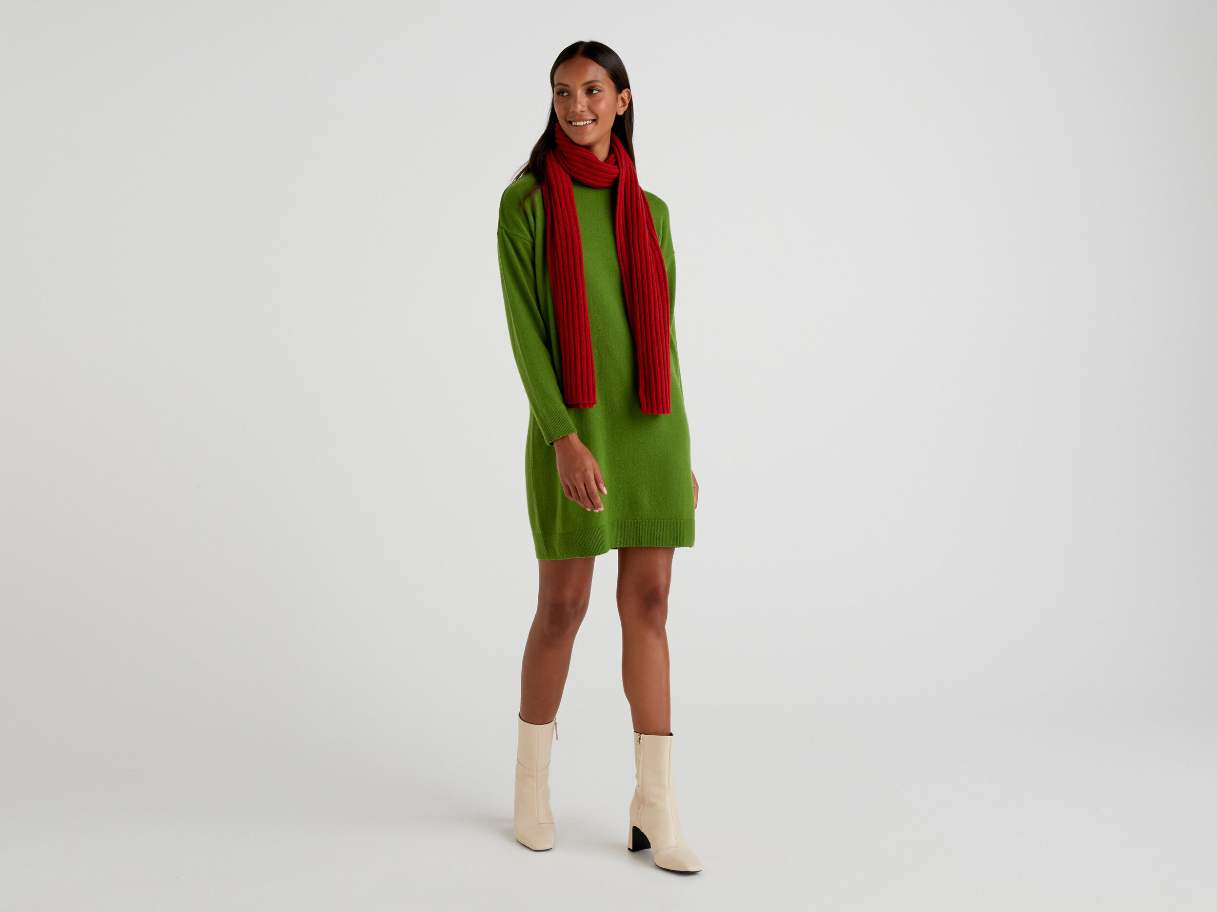 Benetton online sweater dress