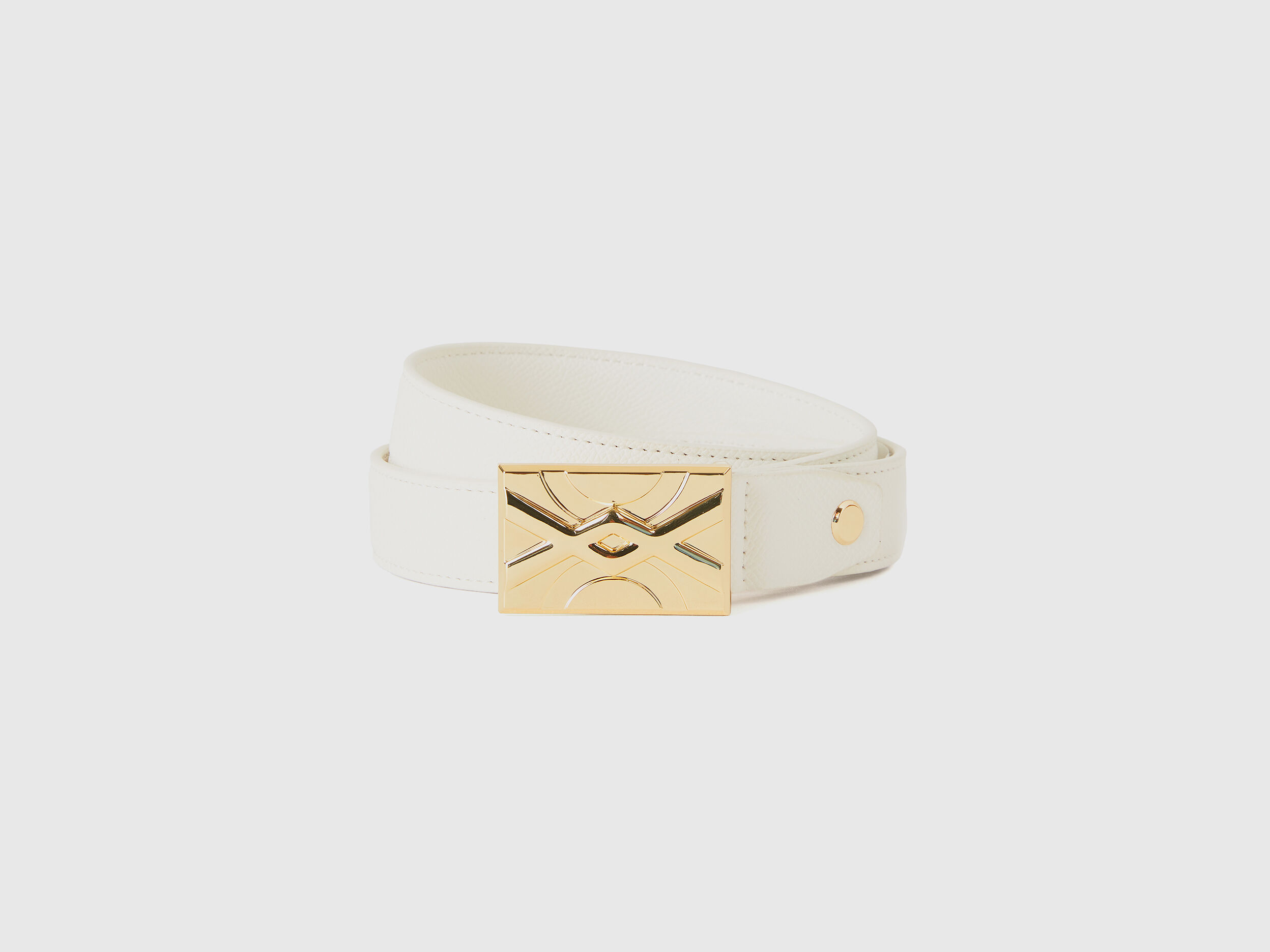 White fabric belt sale