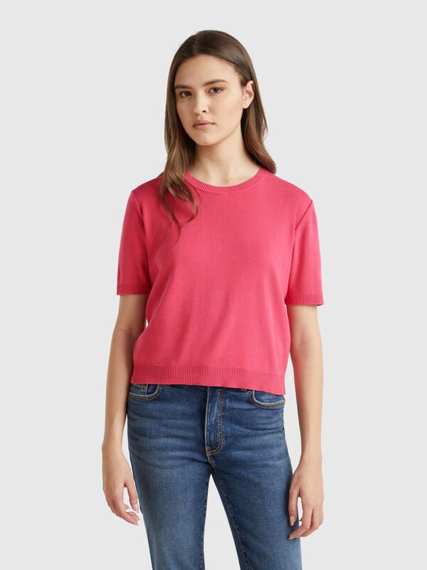 Camisa manga corta 100% algodón Mujer