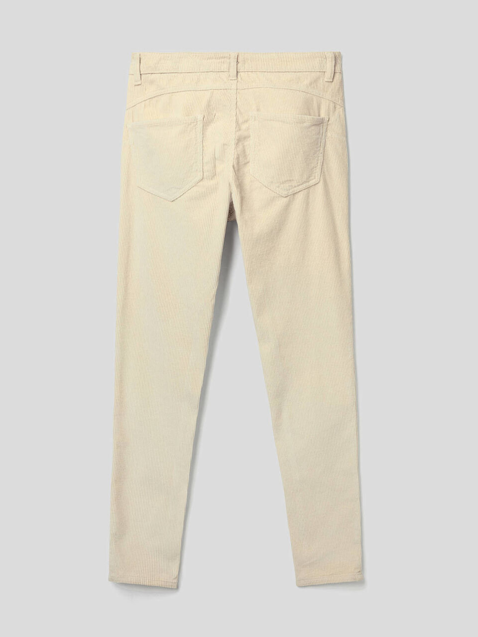 Skinny fit velvet trousers image number 2