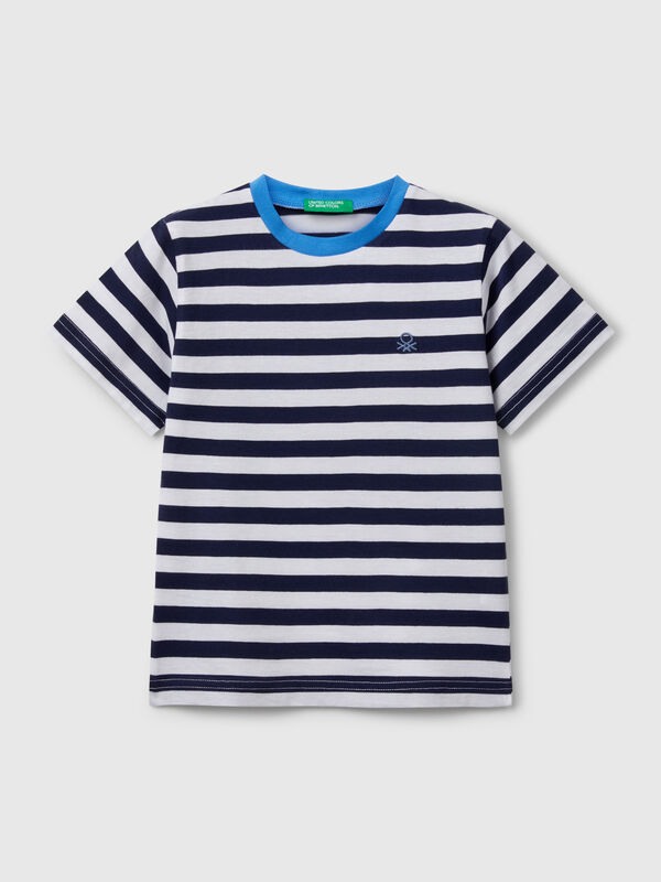 100% cotton striped t-shirt Junior Boy