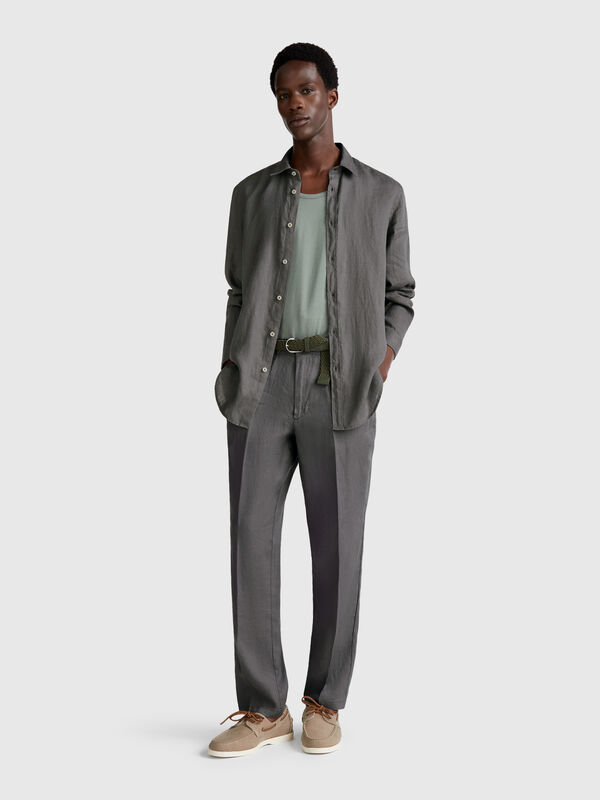 Chinos de puro lino Hombre
