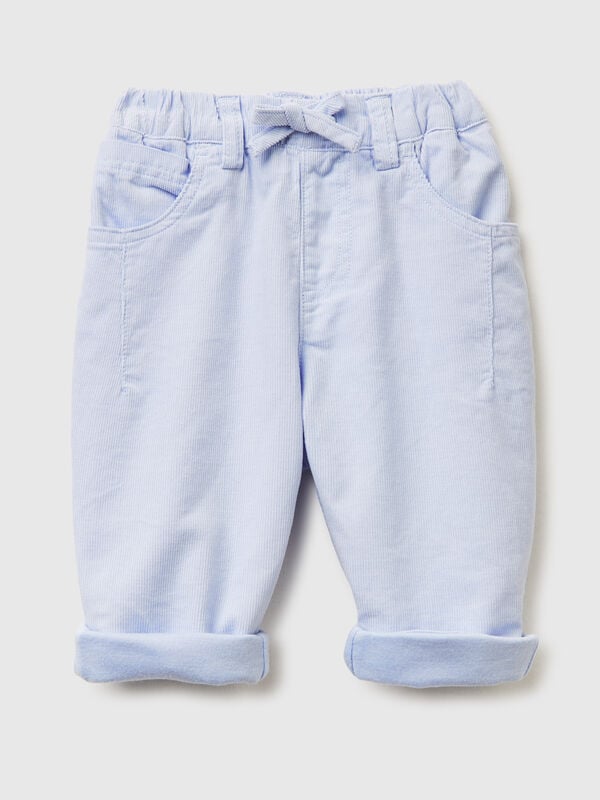 Corduroy trousers with drawstring New Born (0-18 months)