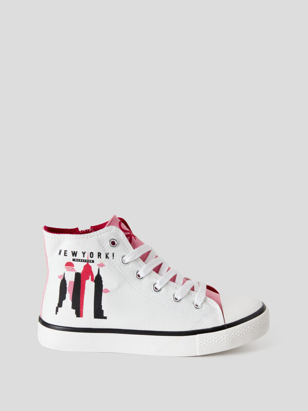 High-top sneakers with print Junior Boy