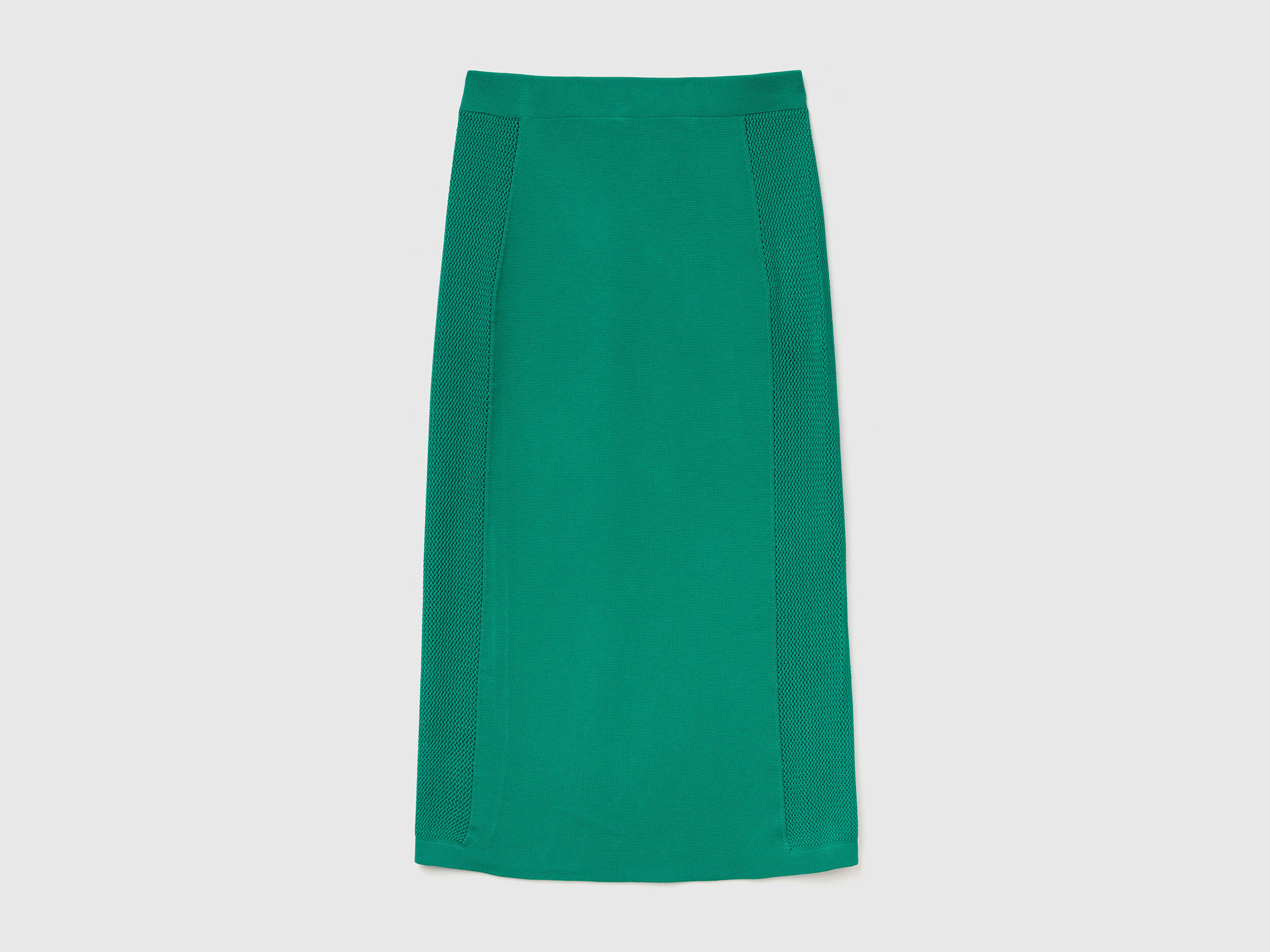 Green slim fit pencil skirt Green Benetton
