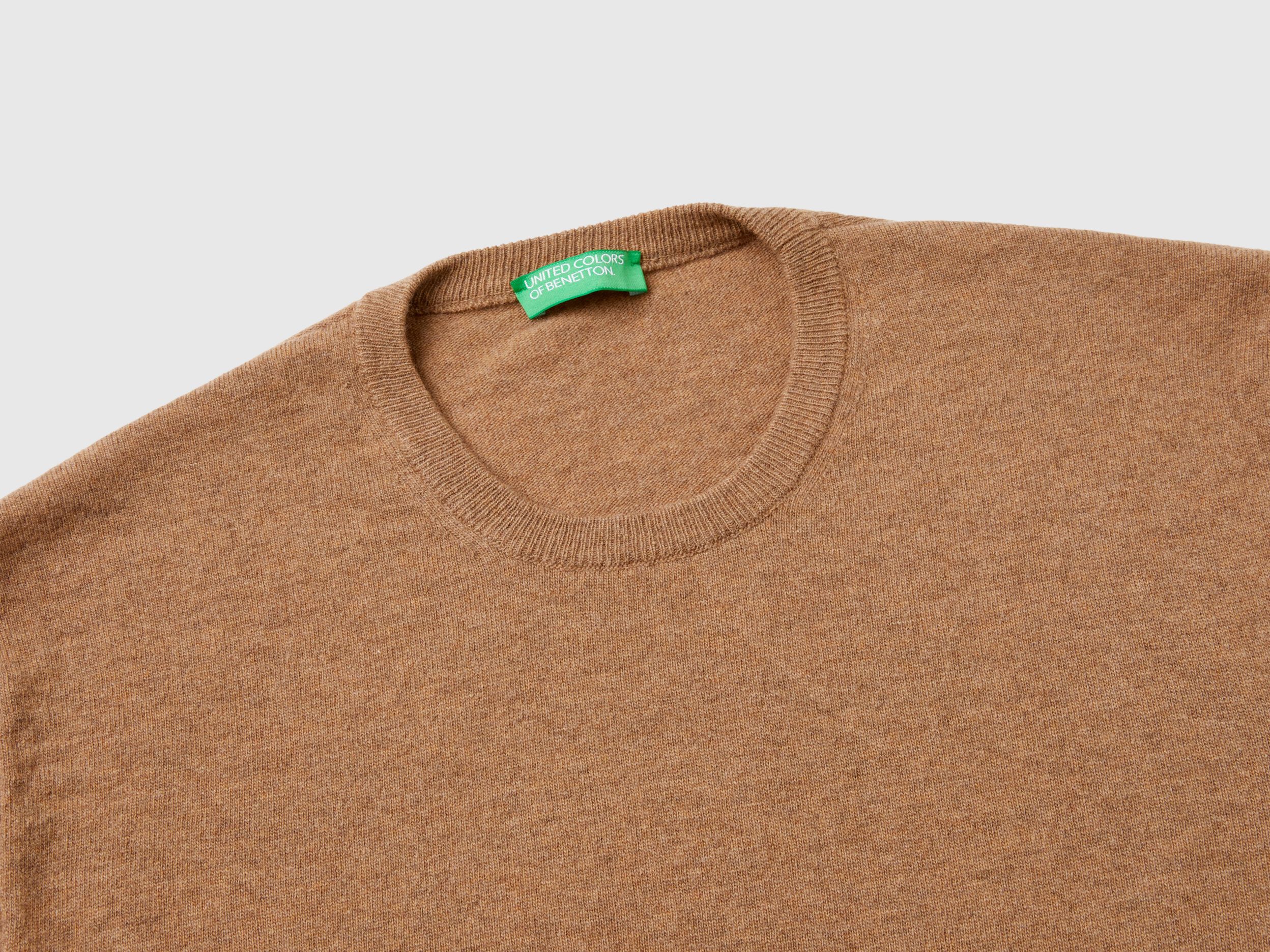Benetton lambswool pullover on sale