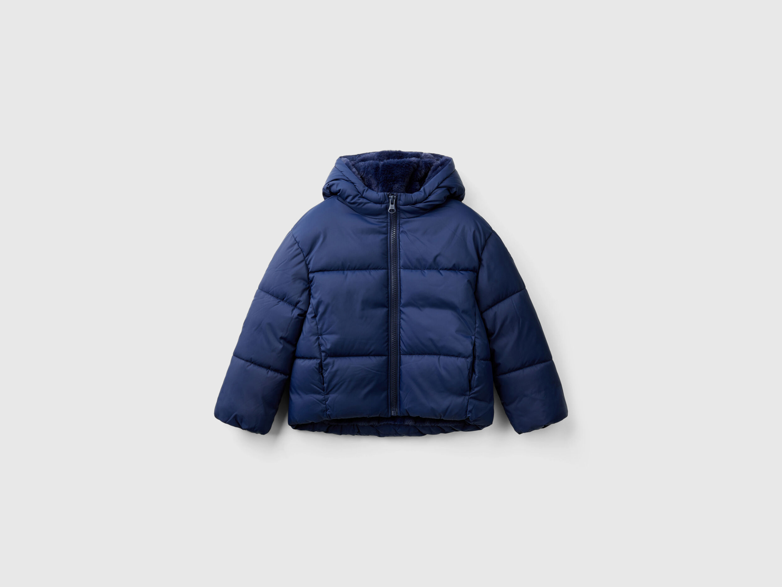 Girls blue puffer jacket sales