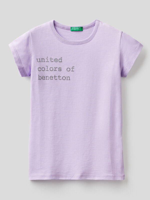T-shirt in organic cotton with logo Junior Girl