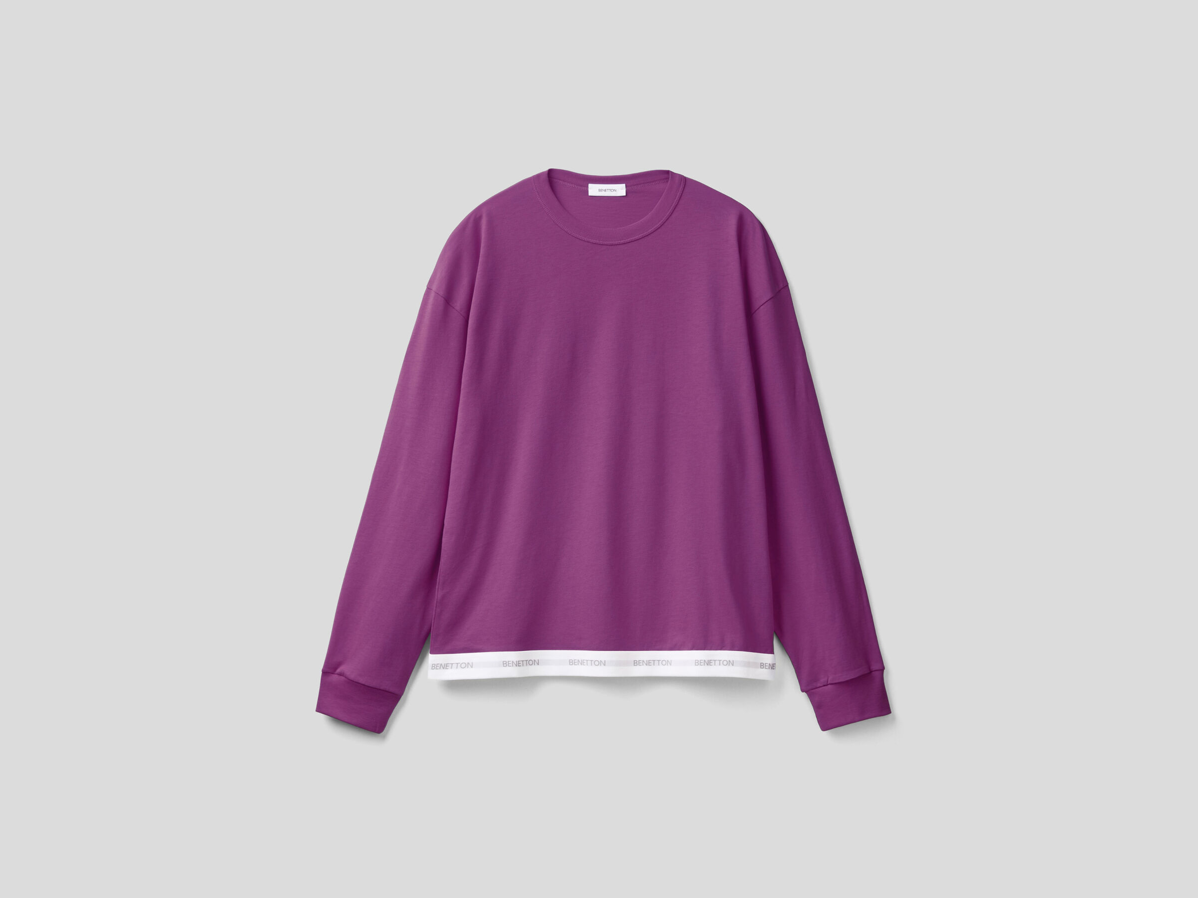 Pullover sweatshirt with logoed elastic image number 3