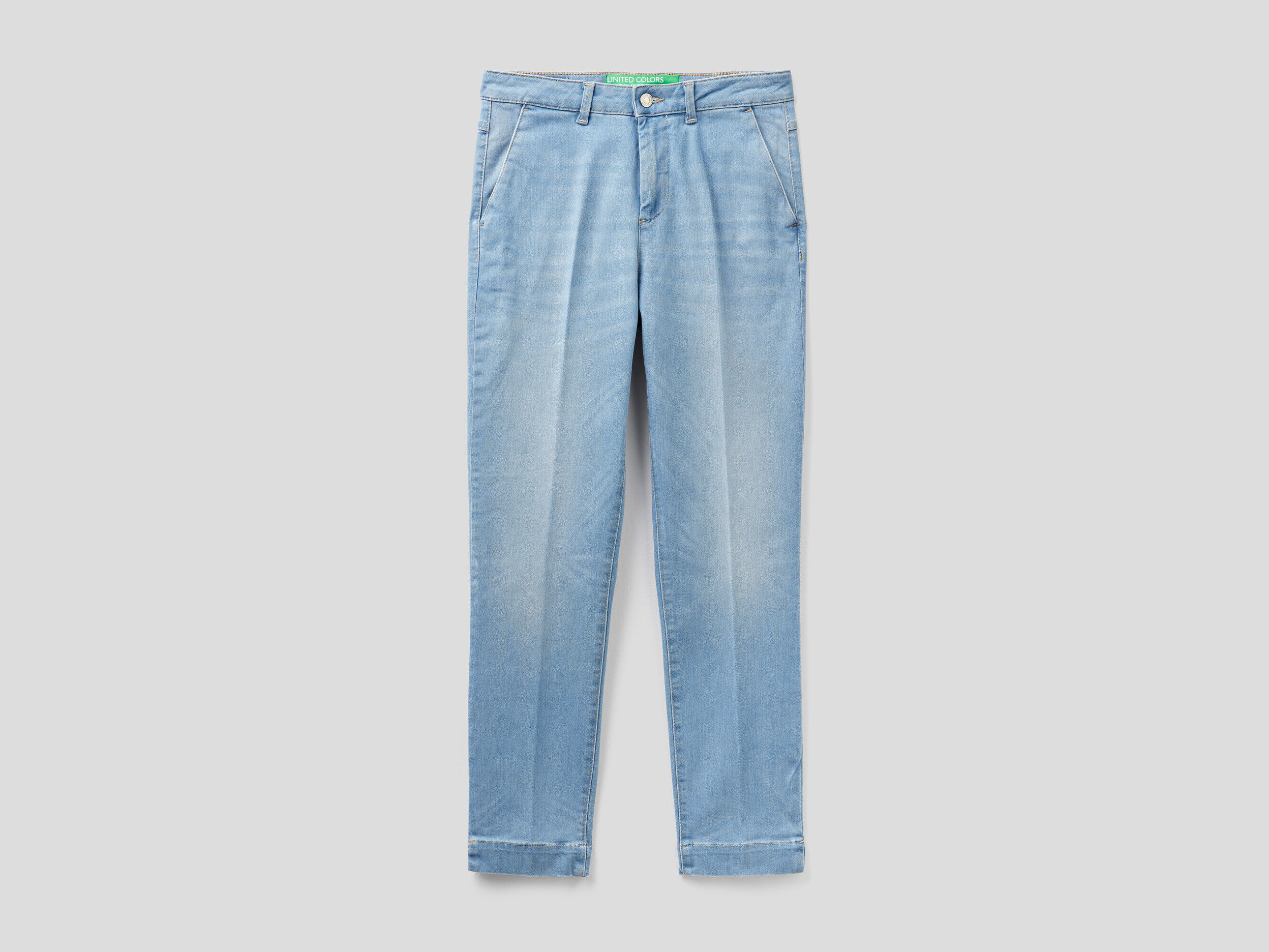 sconto 83% Blu M Benetton Jeggings & Skinny & Slim MODA UOMO Jeans NO STYLE 