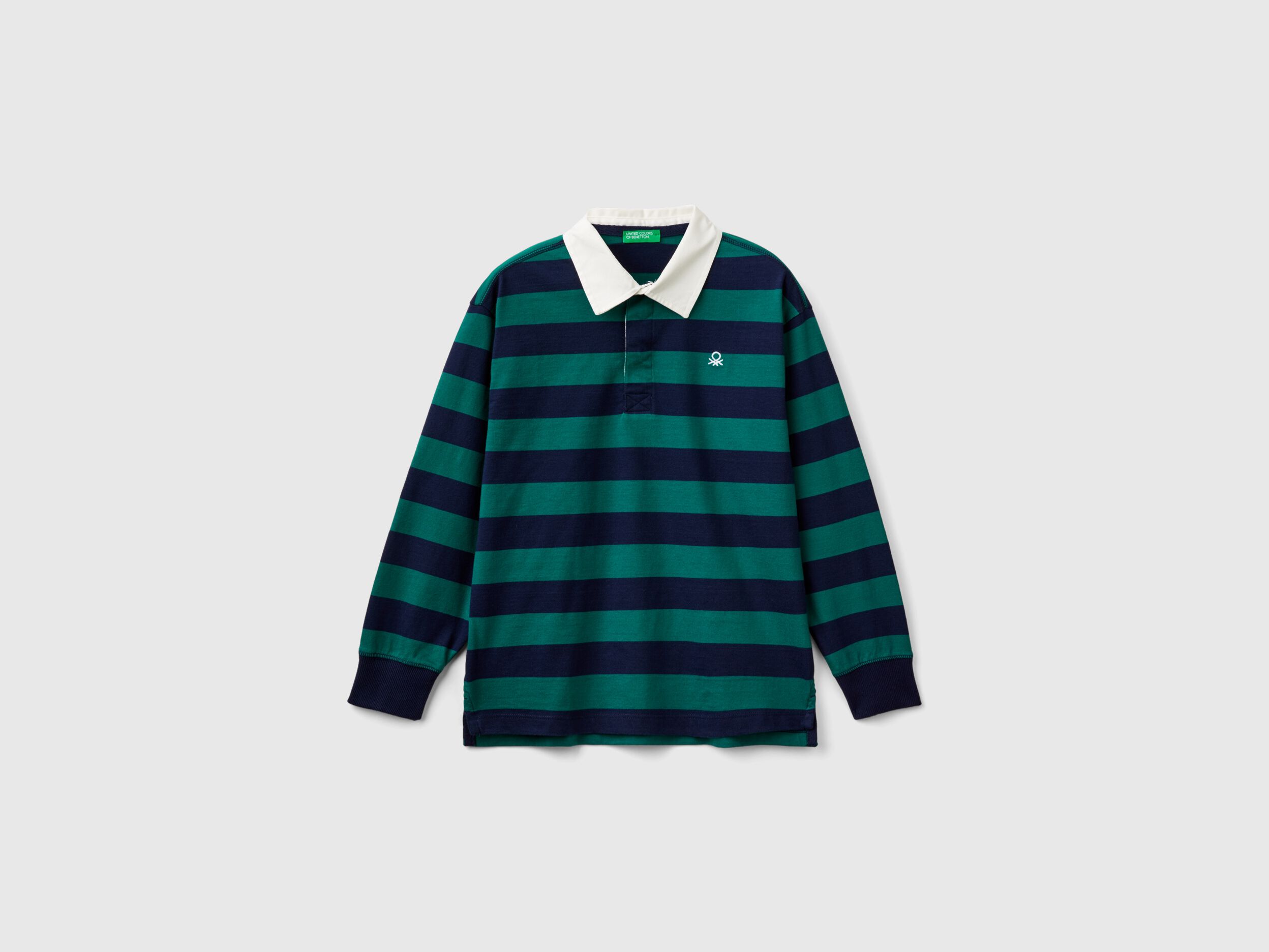 Multicolor striped rugby polo - Multi-color | Benetton