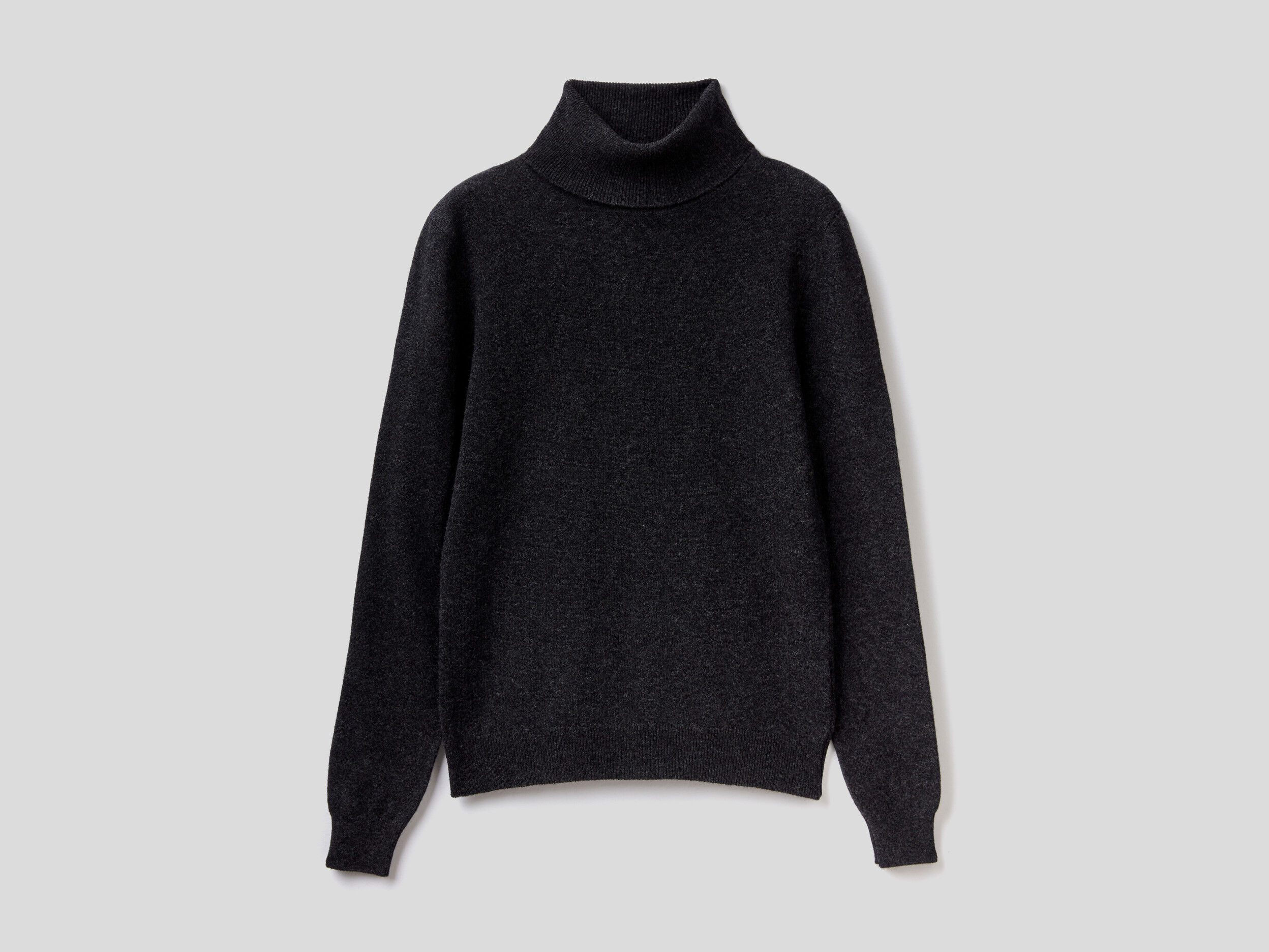 charcoal grey turtleneck