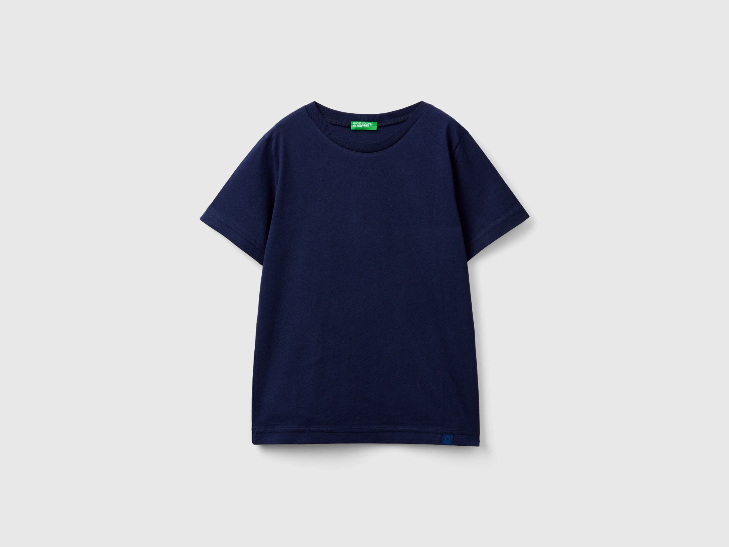 Organic cotton t shirt Dark Blue Benetton