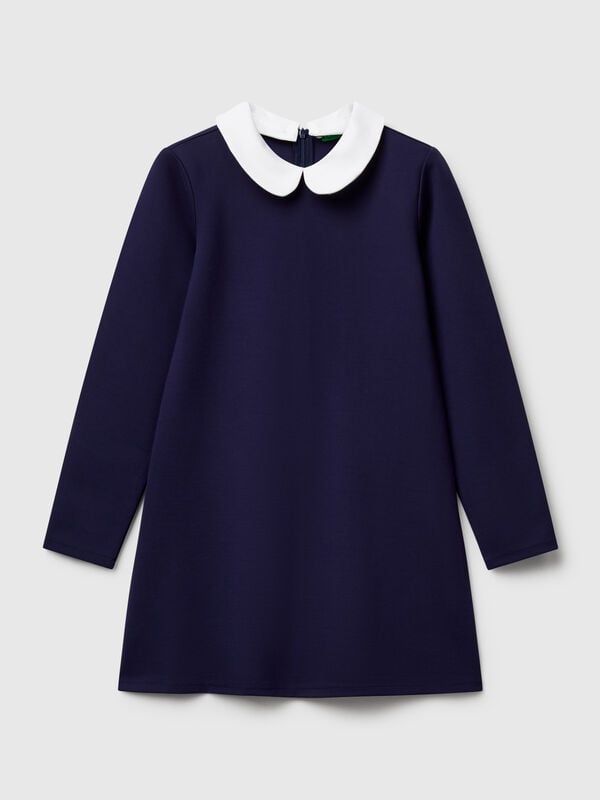 Vestido con cuello de mezcla de viscosa Niña