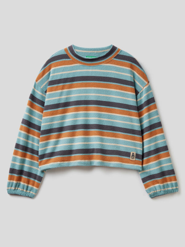 Warm striped t-shirt Junior Girl