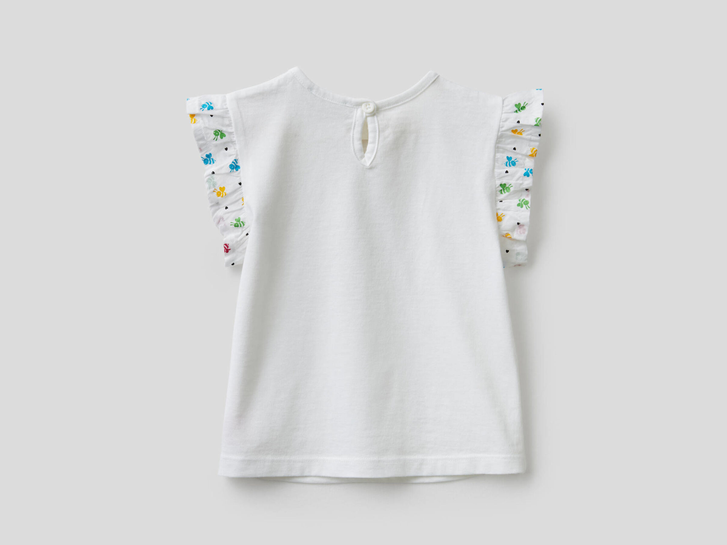 T-shirt with frill sleeve image number null