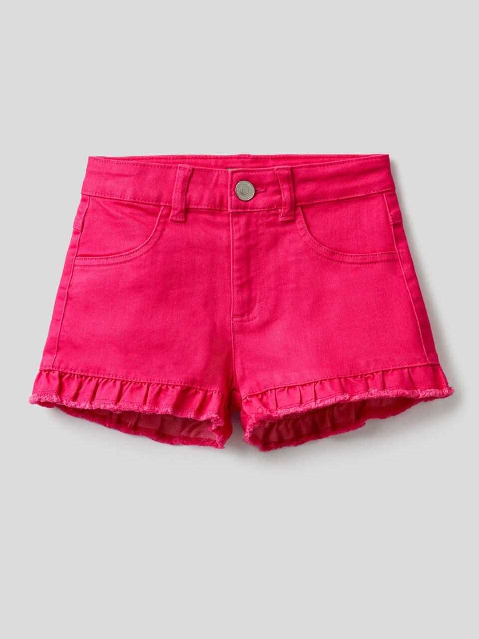 Solid color shorts with rouche image number null