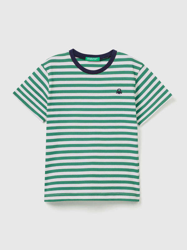 Striped cotton t-shirt Junior Boy