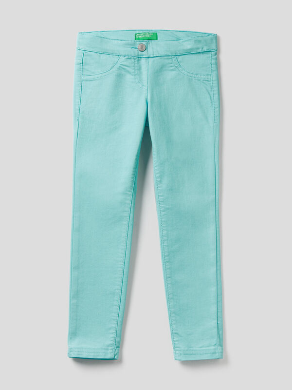 Twill trousers in stretch cotton blend Junior Girl