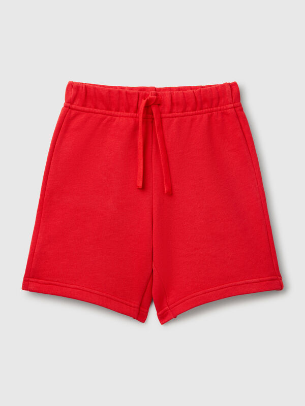 Bermuda shorts in cotton fleece Junior Boy
